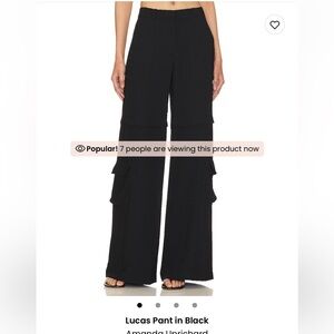 Amanda Uprichard Black Lucas Pant